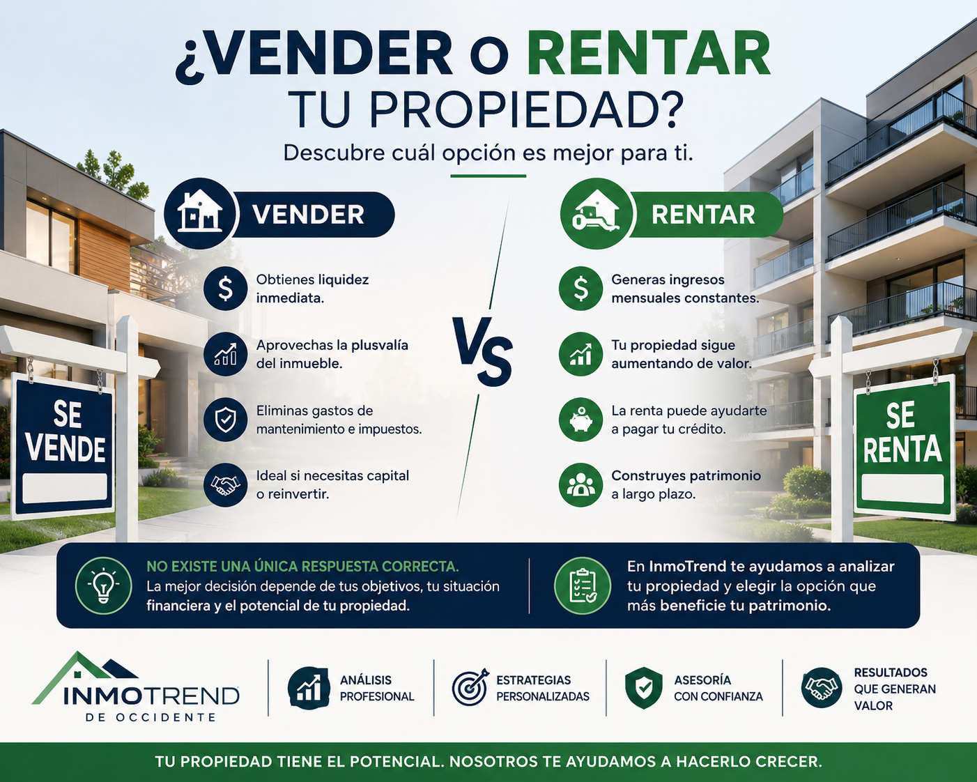 ¿Conviene vender o rentar una propiedad? Descubre cuál opción es mejor para ti
